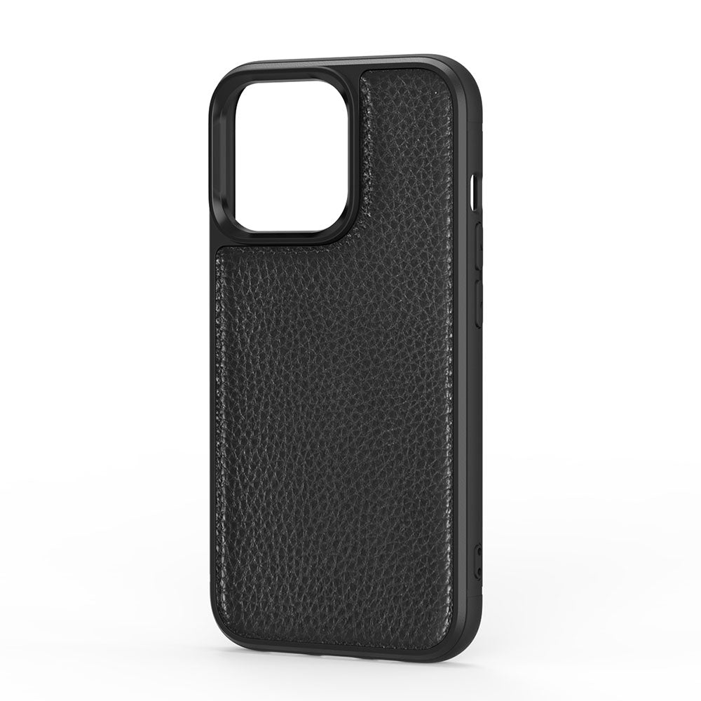 iPhone 13 Pro Kılıf Wiwu Genuine Leather Plastic Calfskin Orjinal Deri Kılıf
