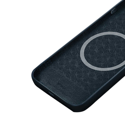 Apple iPhone 13 Pro Kılıf Wiwu Magsafe Magnetic Silikon Kapak Mavi