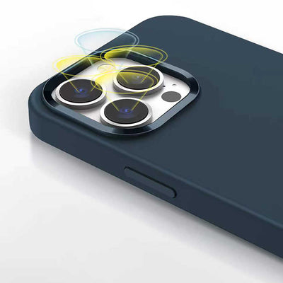 Apple iPhone 13 Pro Kılıf Wiwu Magsafe Magnetic Silikon Kapak Mavi