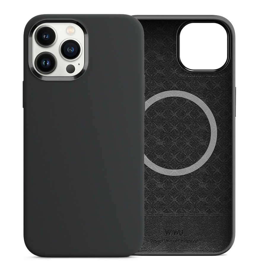 iPhone 13 Pro Kılıf Wiwu M-safe Magnetic Silikon Kılıf