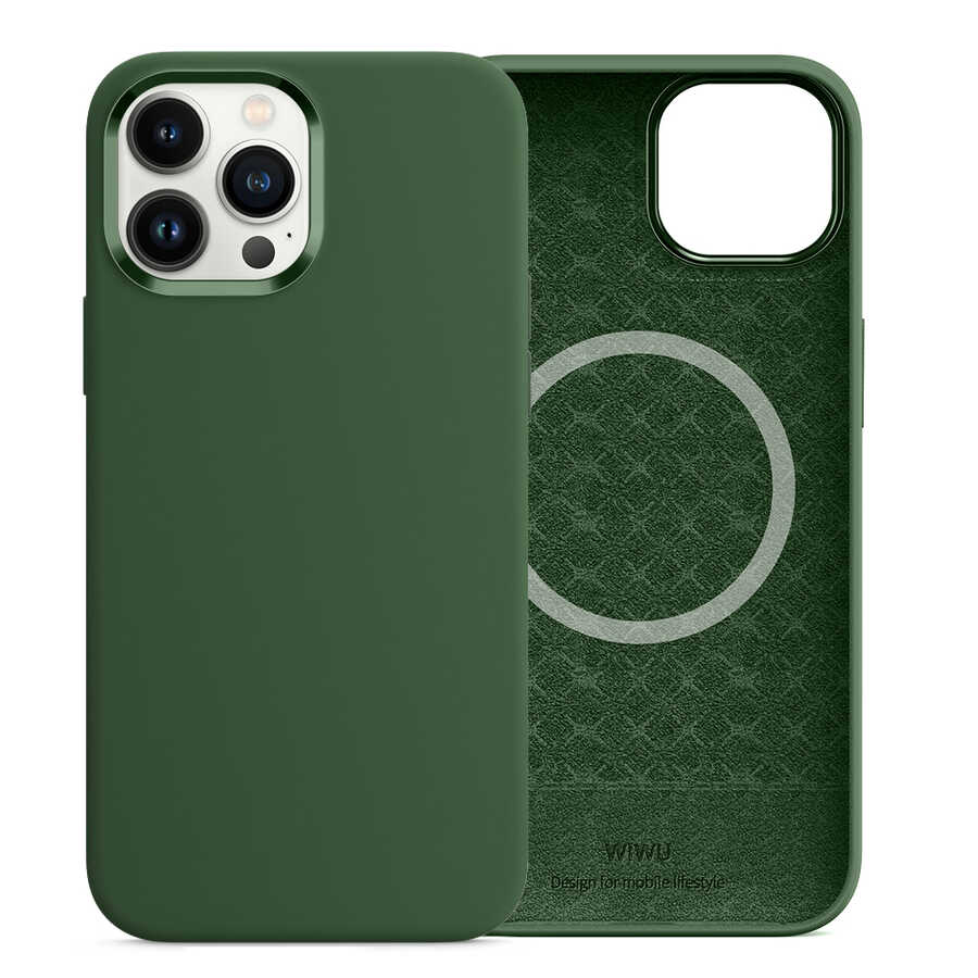 iPhone 13 Pro Kılıf Wiwu M-safe Magnetic Silikon Kılıf
