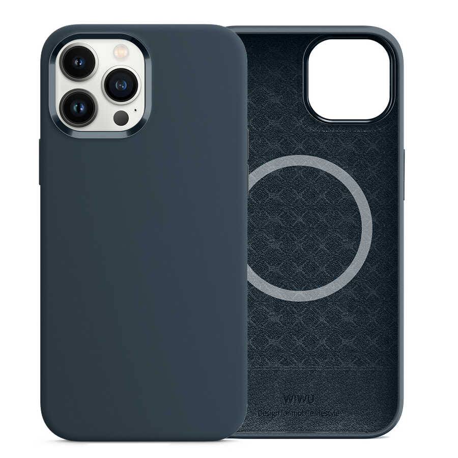 iPhone 13 Pro Kılıf Wiwu M-safe Magnetic Silikon Kılıf