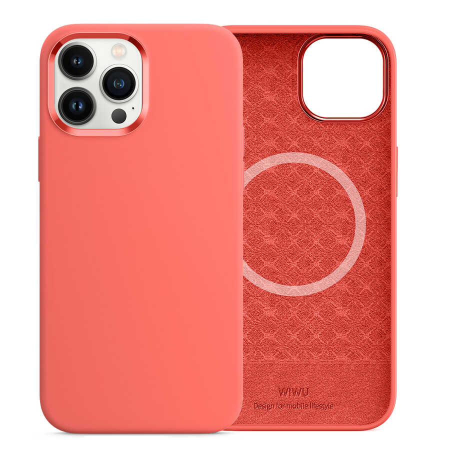 iPhone 13 Pro Kılıf Wiwu M-safe Magnetic Silikon Kılıf