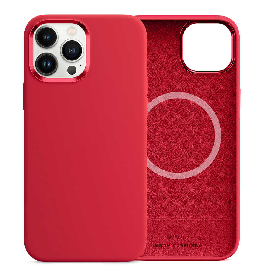 iPhone 13 Pro Kılıf Wiwu M-safe Magnetic Silikon Kılıf