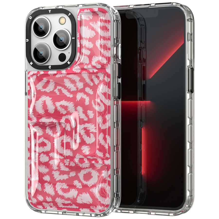 Apple iPhone 13 Pro Kılıf YoungKit Leopard Article Serisi Kapak Mavi