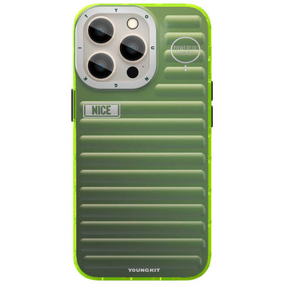 Apple iPhone 13 Pro Kılıf YoungKit Plain Coloured Serisi Kapak Gri
