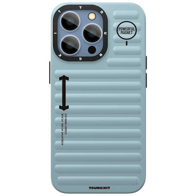 Apple iPhone 13 Pro Kılıf YoungKit Plain Coloured Serisi Kapak Gümüş