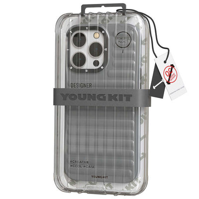 Apple iPhone 13 Pro Kılıf YoungKit Plain Coloured Serisi Kapak Gümüş