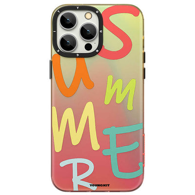 Apple iPhone 13 Pro Kılıf YoungKit Summer Serisi Kapak Turuncu