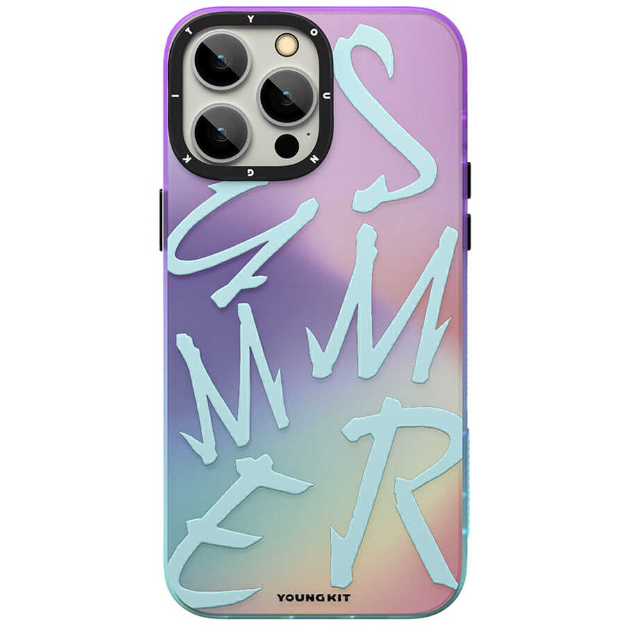 Apple iPhone 13 Pro Kılıf YoungKit Summer Serisi Kapak Mor
