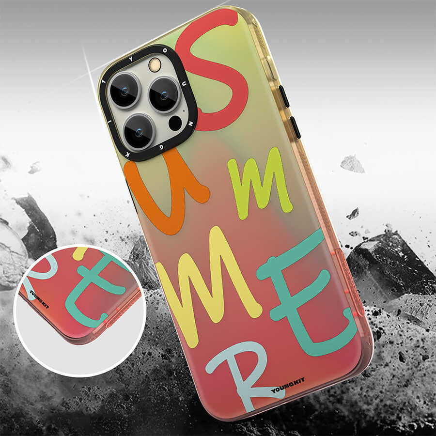 Apple iPhone 13 Pro Kılıf YoungKit Summer Serisi Kapak Mor