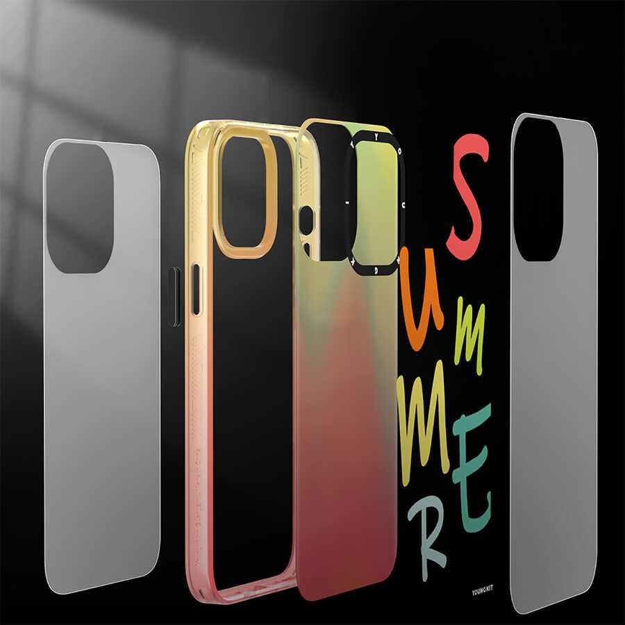 Apple iPhone 13 Pro Kılıf YoungKit Summer Serisi Kapak Mor