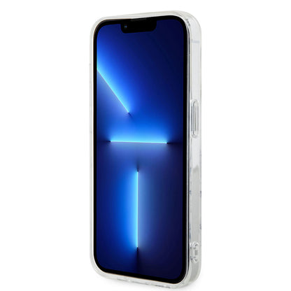 iPhone 13 Pro Max Kılıf GUESS M-safe Şarj Özellikli Mermer Desenli Kılıf