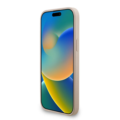 iPhone 13 Pro Max Kılıf Guess Orjinal Lisanslı M-safe Şarj Özellikli PU Deri Bilek Askı İpli Yazı Logolu Kılıf