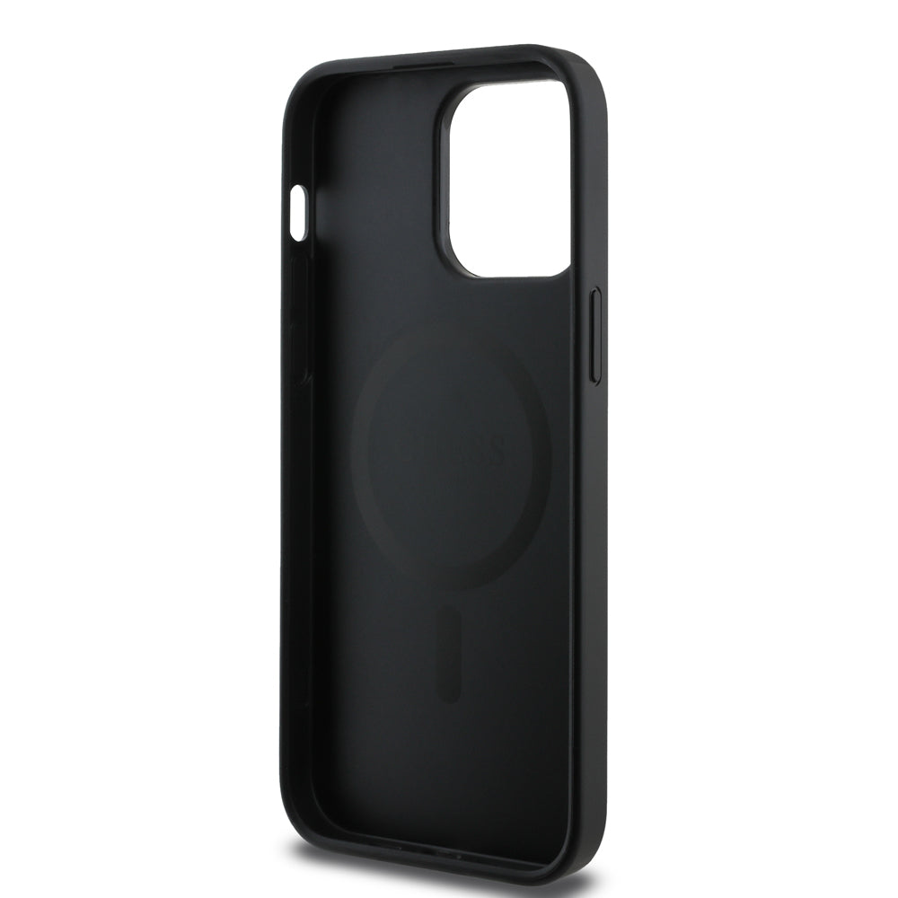 iPhone 13 Pro Max Kılıf Guess Orjinal Lisanslı M-safe Şarj Özellikli Small 4G Classic Kılıf