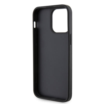 iPhone 13 Pro Max Kılıf Guess Orjinal Lisanslı Taşlı Arka Yüzey Üçgen Logolu Kılıf