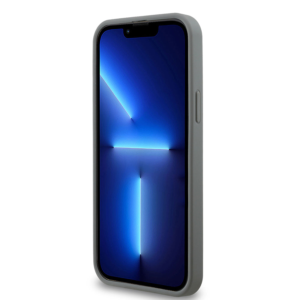 iPhone 13 Pro Max Kılıf Guess Orjinal Lisanslı Taşlı Arka Yüzey Üçgen Logolu Kılıf