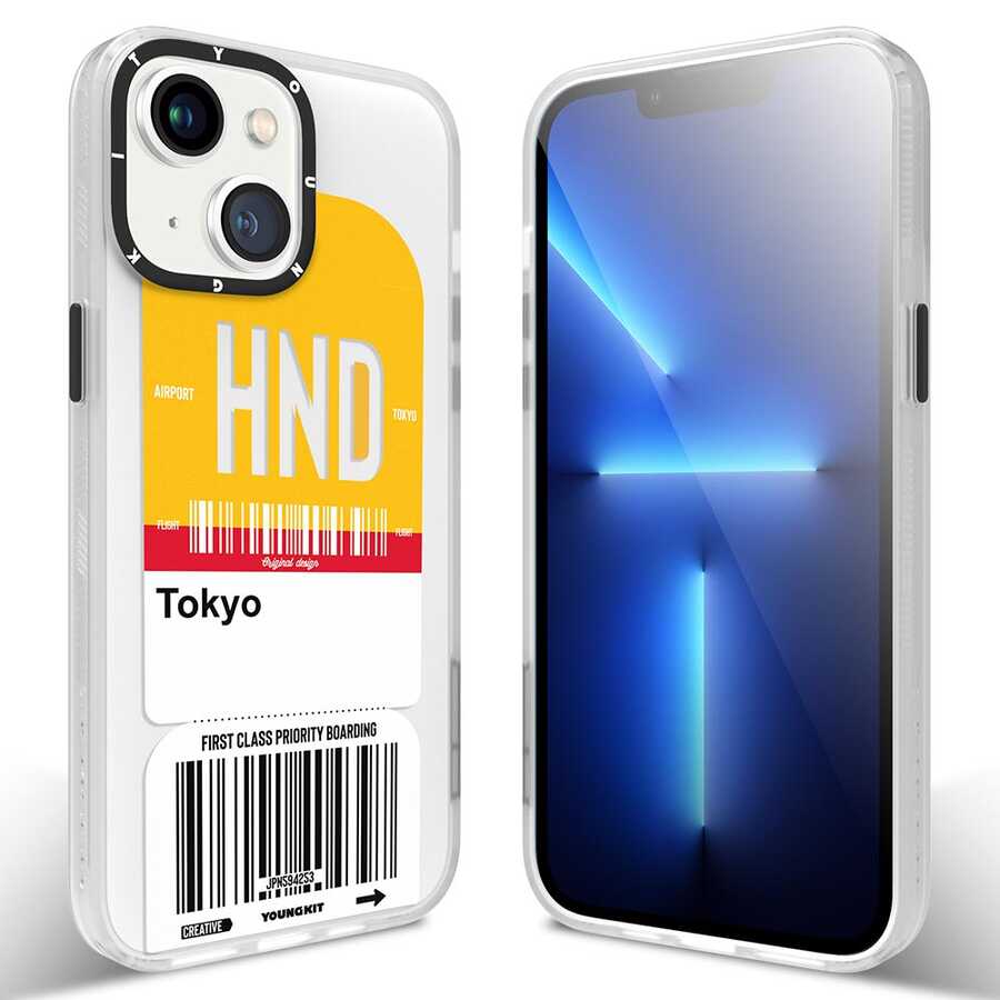 Apple iPhone 13 Kılıf YoungKit Any Time Trip Serisi Kapak CL027 Paris
