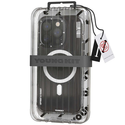 Apple iPhone 13 Pro Max Kılıf Magsafe Şarj Özellikli YoungKit Exquisite Serisi Kapak Mor