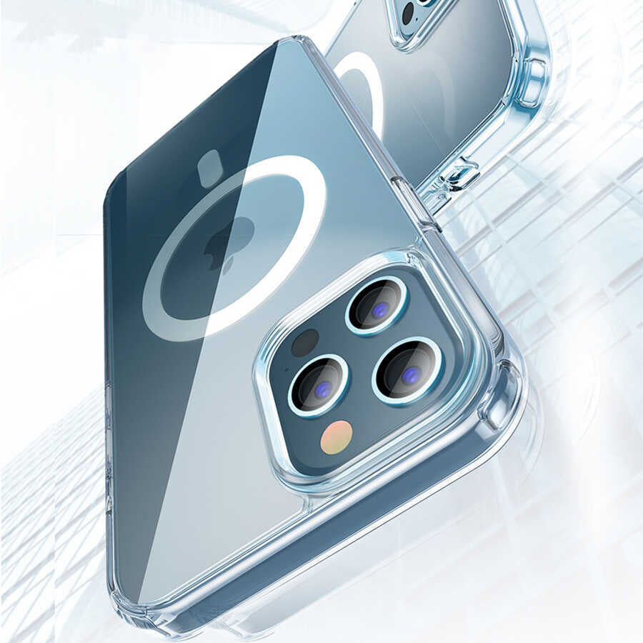 iPhone 13 Pro Max Kılıf Wiwu Magnetic Crystal Kılıf