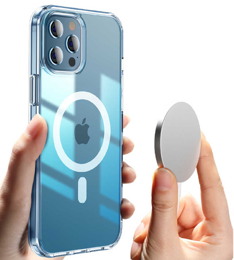 iPhone 13 Pro Max Kılıf Wiwu Magnetic Crystal Kılıf