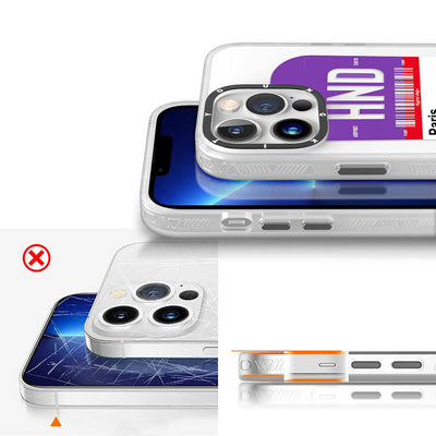 Apple iPhone 13 Pro Max Kılıf YoungKit Any Time Trip Serisi Kapak CL026 Hong Kong