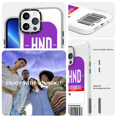Apple iPhone 13 Pro Max Kılıf YoungKit Any Time Trip Serisi Kapak CL028 Shangai