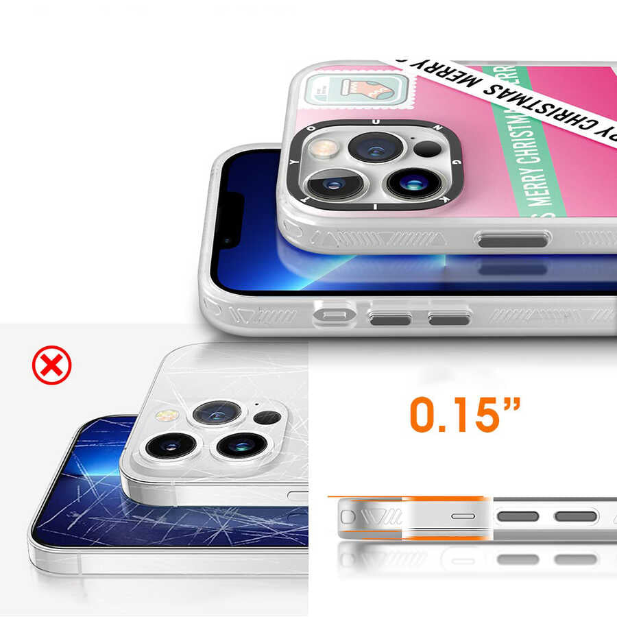 Apple iPhone 13 Pro Max Kılıf YoungKit Holiday Serisi Kapak Kırmızı