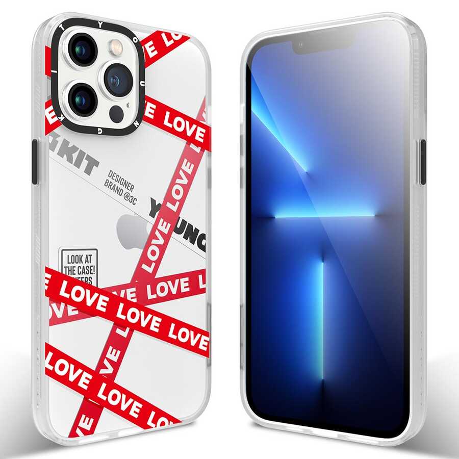 Apple iPhone 13 Pro Max Kılıf YoungKit Holiday Serisi Kapak Kırmızı
