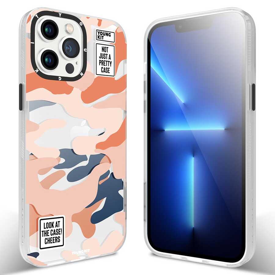 iPhone 13 Pro Max Kılıf YoungKit Kamuflaj Serisi Kılıf