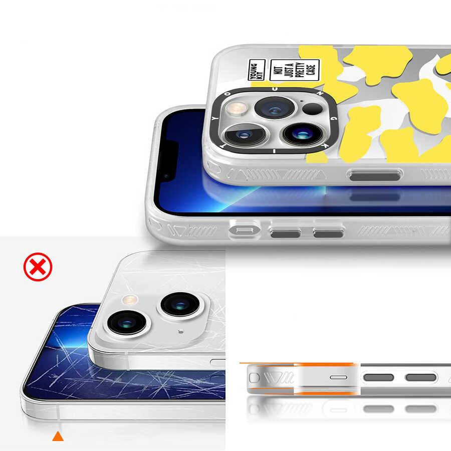 Apple iPhone 13 Pro Max Kılıf YoungKit Kamuflaj Serisi Kapak Mavi