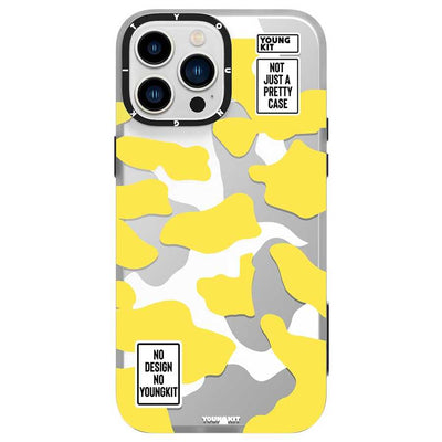 Apple iPhone 13 Pro Max Kılıf YoungKit Kamuflaj Serisi Kapak Mavi