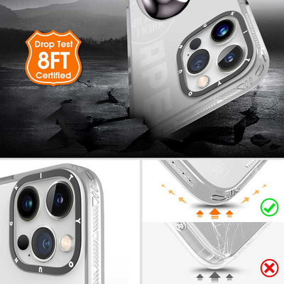 Apple iPhone 13 Pro Max Kılıf YoungKit Klasik Serisi Kapak IP001 Space Ape