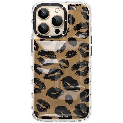Apple iPhone 13 Pro Max Kılıf YoungKit Leopard Article Serisi Kapak Kahverengi