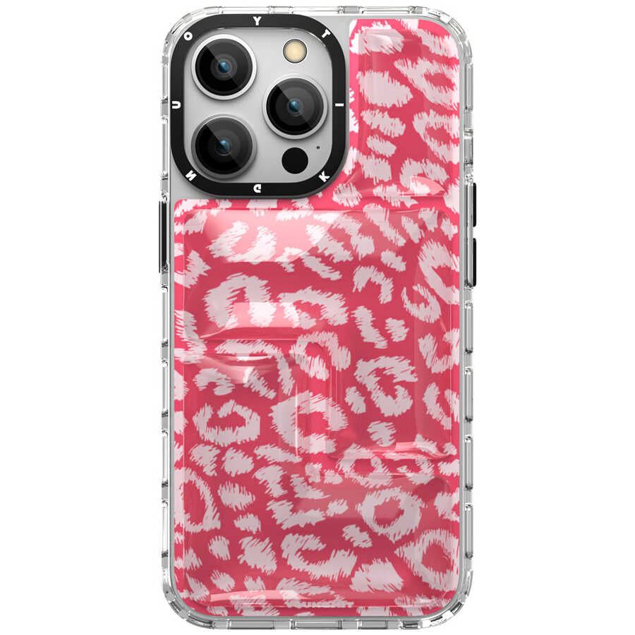 Apple iPhone 13 Pro Max Kılıf YoungKit Leopard Article Serisi Kapak Siyah