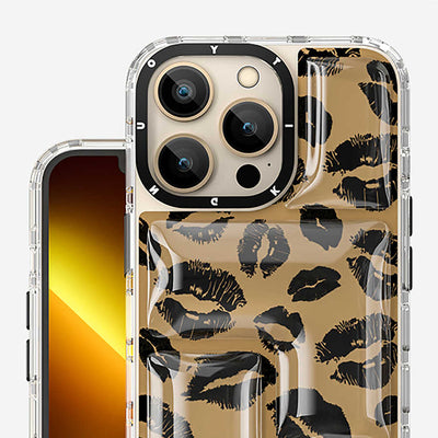 Apple iPhone 13 Pro Max Kılıf YoungKit Leopard Article Serisi Kapak Siyah