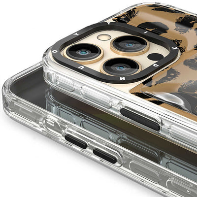 Apple iPhone 13 Pro Max Kılıf YoungKit Leopard Article Serisi Kapak Mavi