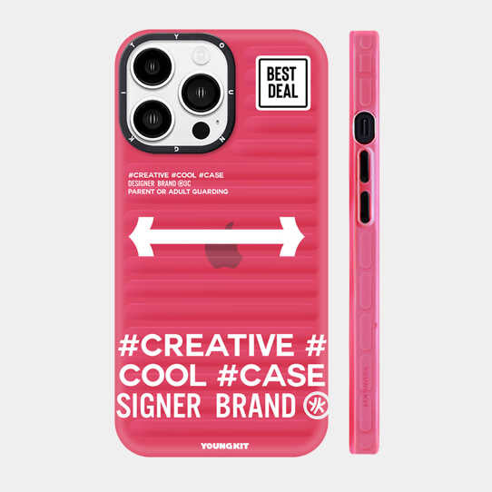 Apple iPhone 13 Pro Max Kılıf YoungKit Luggage FireFly Serisi Kapak Mavi Açık