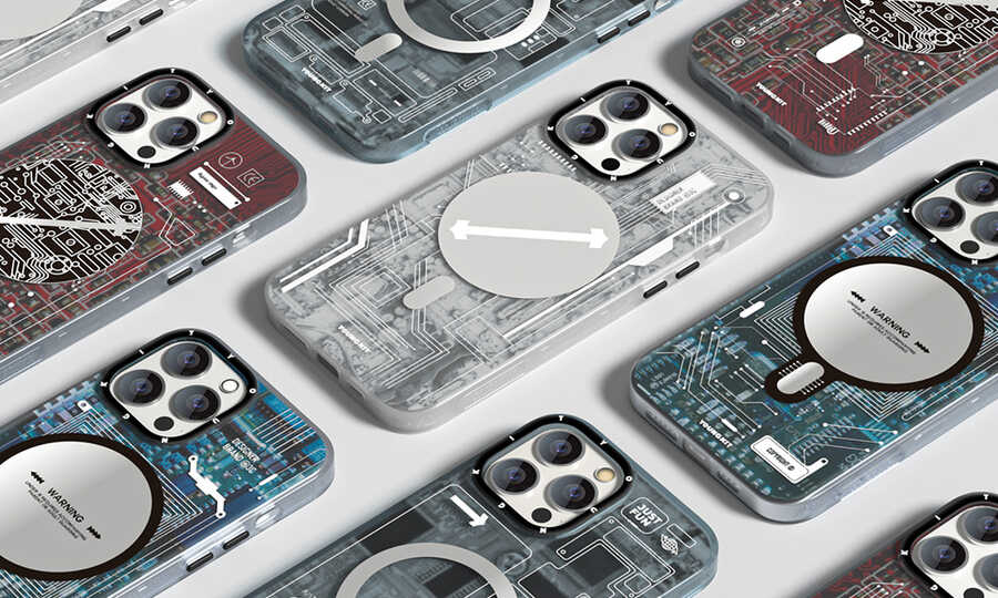 Apple iPhone 13 Pro Max Kılıf YoungKit Technology Serisi Kapak Beyaz