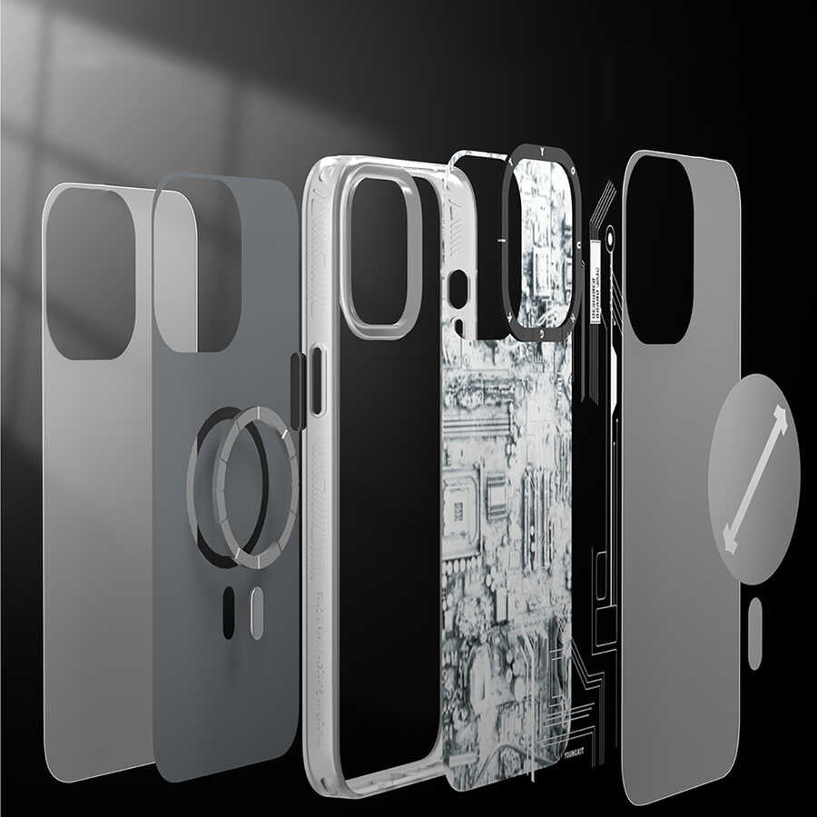 Apple iPhone 13 Pro Max Kılıf YoungKit Technology Serisi Kapak Siyah