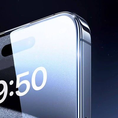Apple iPhone 13 Pro Max Wiwu GT-008 Polimer Oleofobik Kaplama Şeffaf Pürüzsüz Temperli Cam Ekran Koruyucu 10'lu Paket Siyah
