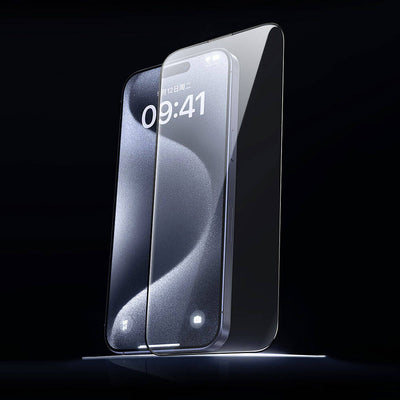 Apple iPhone 13 Pro Max Wiwu GT-008 Polimer Oleofobik Kaplama Şeffaf Pürüzsüz Temperli Cam Ekran Koruyucu 10'lu Paket Siyah