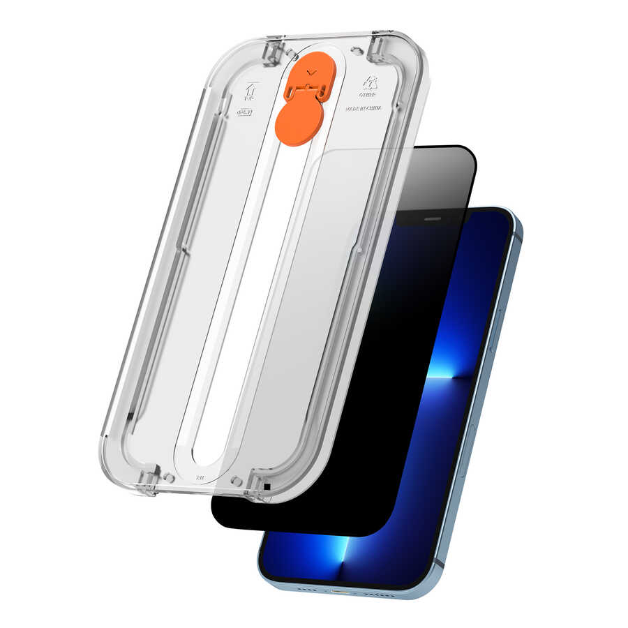iPhone 13 Pro Wiwu Easy İnstall iPrivacy Temperli Ekran Koruyucu