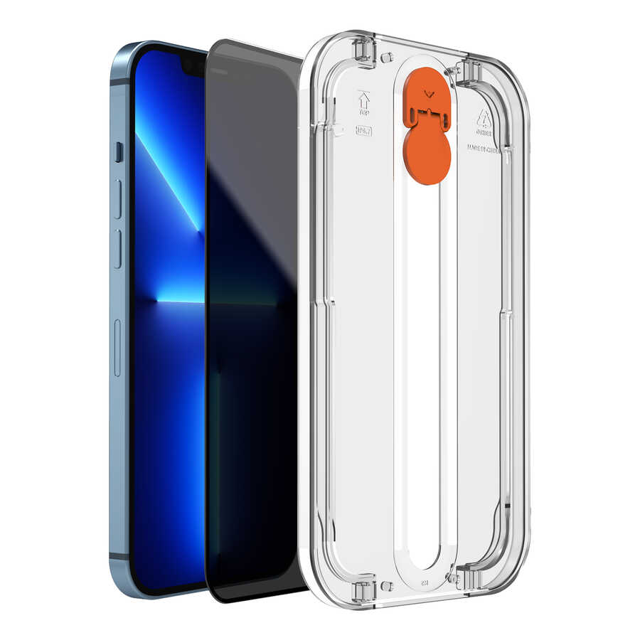 iPhone 13 Wiwu Easy İnstall iPrivacy Temperli Ekran Koruyucu