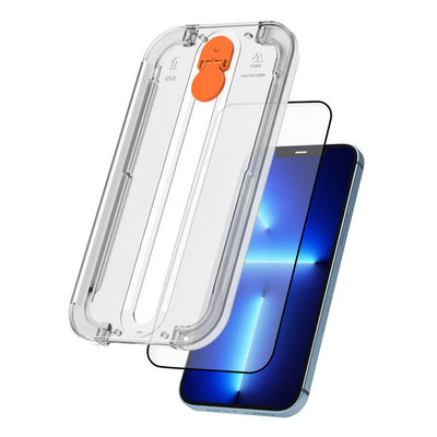 Apple iPhone 13 Wiwu Easy İnstall iVista Super Hardness Ekran Koruyucu Siyah
