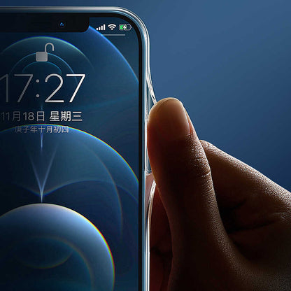 iPhone 13 Wiwu M-safe Şarj Özellikli Lens Korumalı Şeffaf Silikon Kılıf