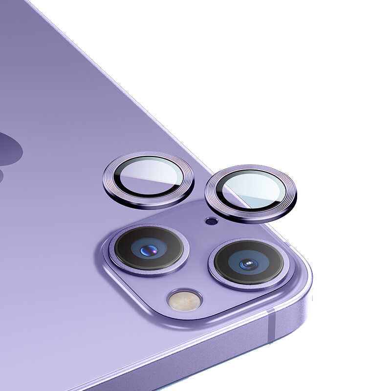 Apple iPhone 14 Benks New KR Kamera Lens Koruyucu Mor