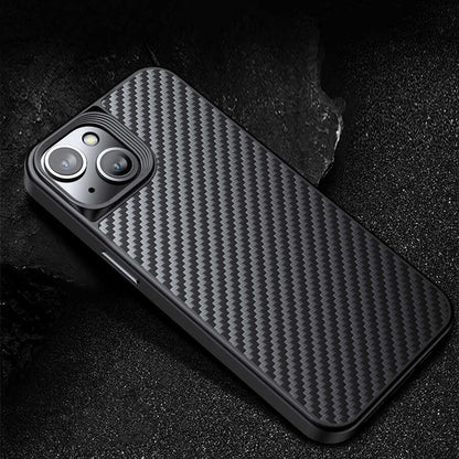 iPhone 14 Kılıf Aramid Karbon Fiber M-safe Özellikli Wlons Radison Kılıf