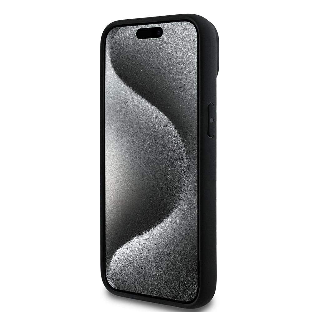 Apple iPhone 14 Kılıf Aston Martin Orjinal Lisanslı M-safe Şarj Özellikli Aluminyum Arka Yüzeyli Formula One Team Baskılı Kapak Siyah