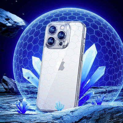Apple iPhone 14 Kılıf Benks Electroplating TPU Kapak Ekran Koruyucu Hediyeli Gümüş